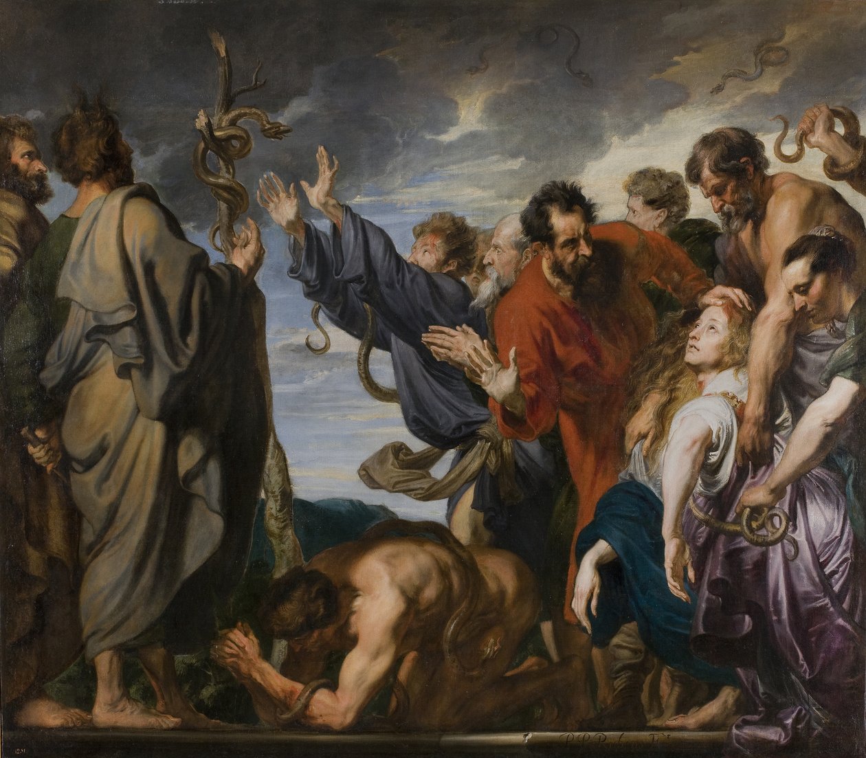 Miedziany wąż autorstwa Anthony van Dyck