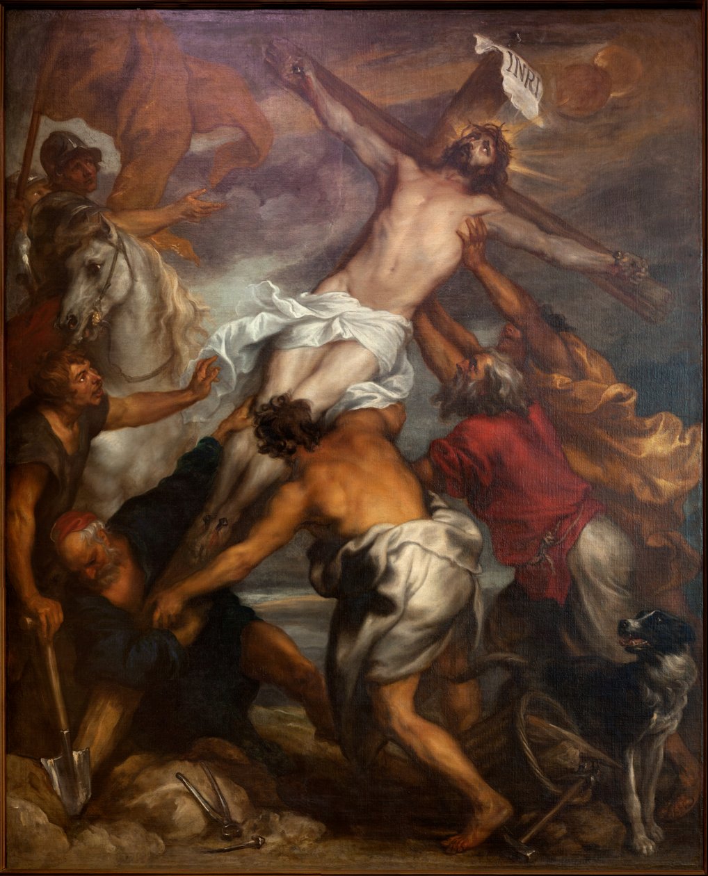 Podwyższenie Krzyża, przed 1631 (olej) autorstwa Anthony van Dyck