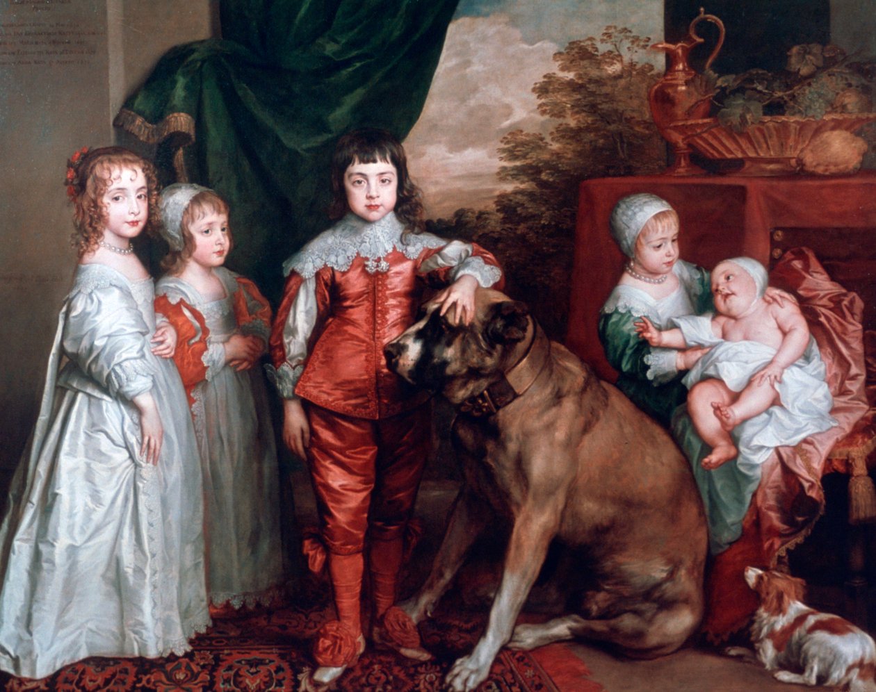 Pięć najstarszych dzieci Karola I, 1637. autorstwa Anthony van Dyck
