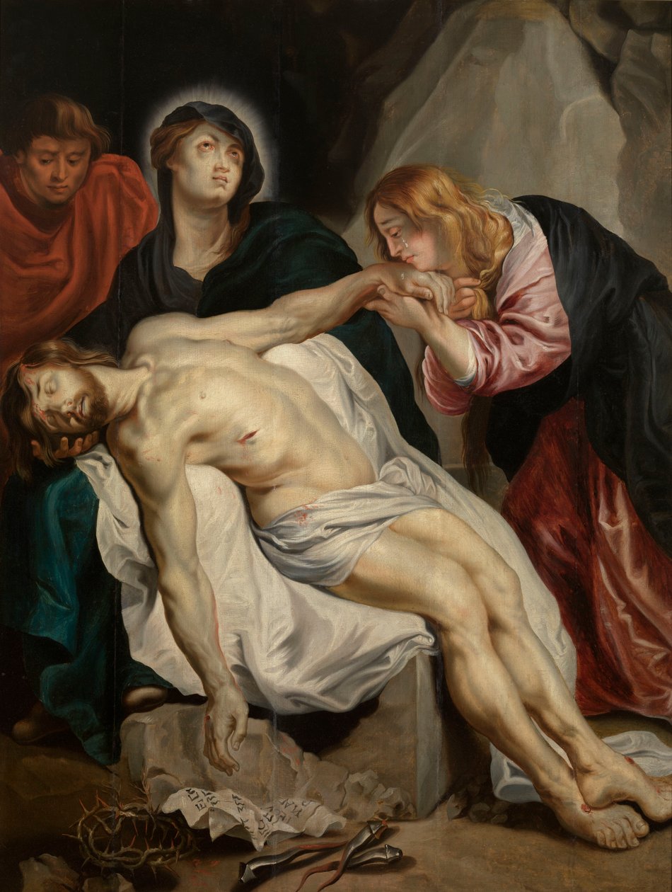 Opłakiwanie zmarłego Chrystusa autorstwa Anthony van Dyck