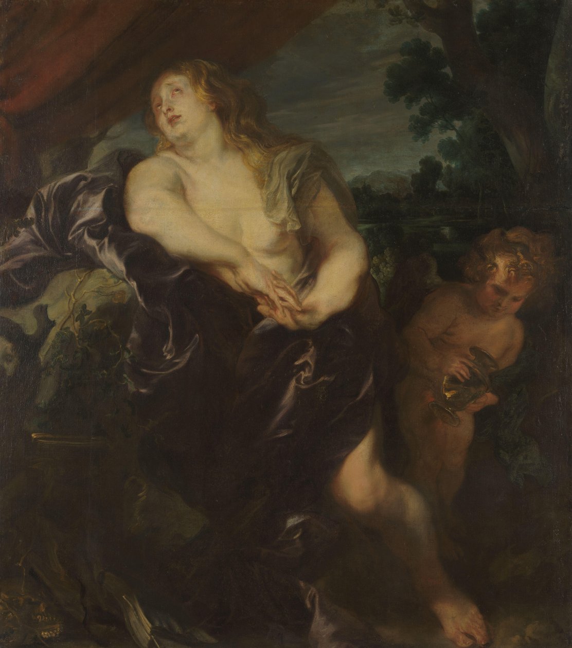 Magdalena pokutująca autorstwa Anthony van Dyck