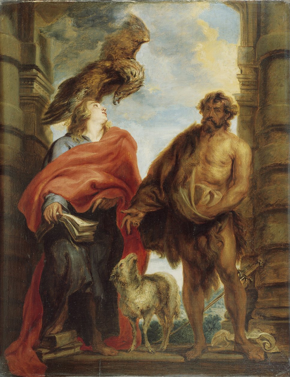 Dwaj święci św. Jan autorstwa Anthony van Dyck