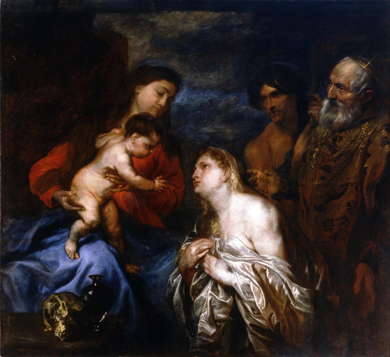 Dziewica i Dzieciątko ze skruszonymi grzesznikami autorstwa Anthony van Dyck