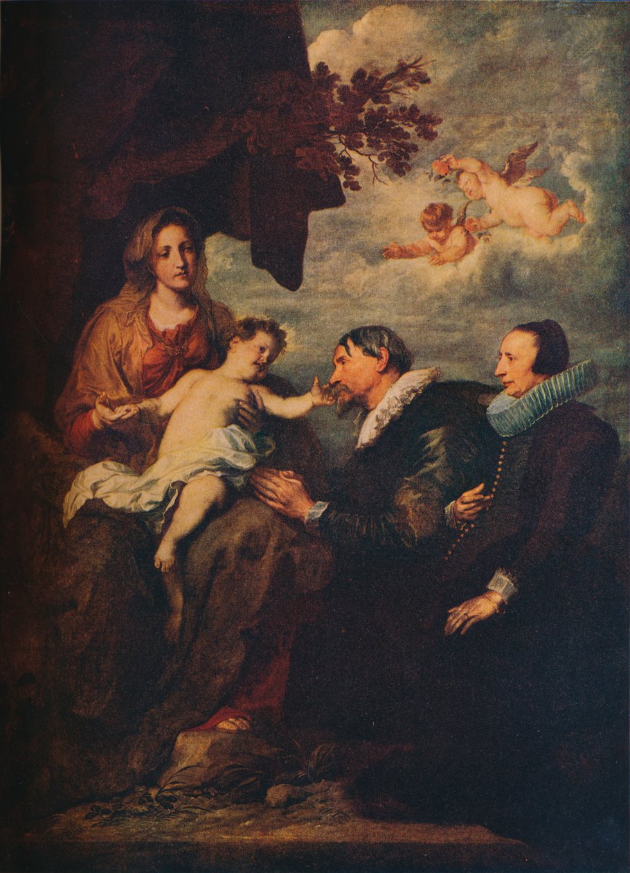 Dziewica z darczyńcami, c1630 autorstwa Anthony van Dyck