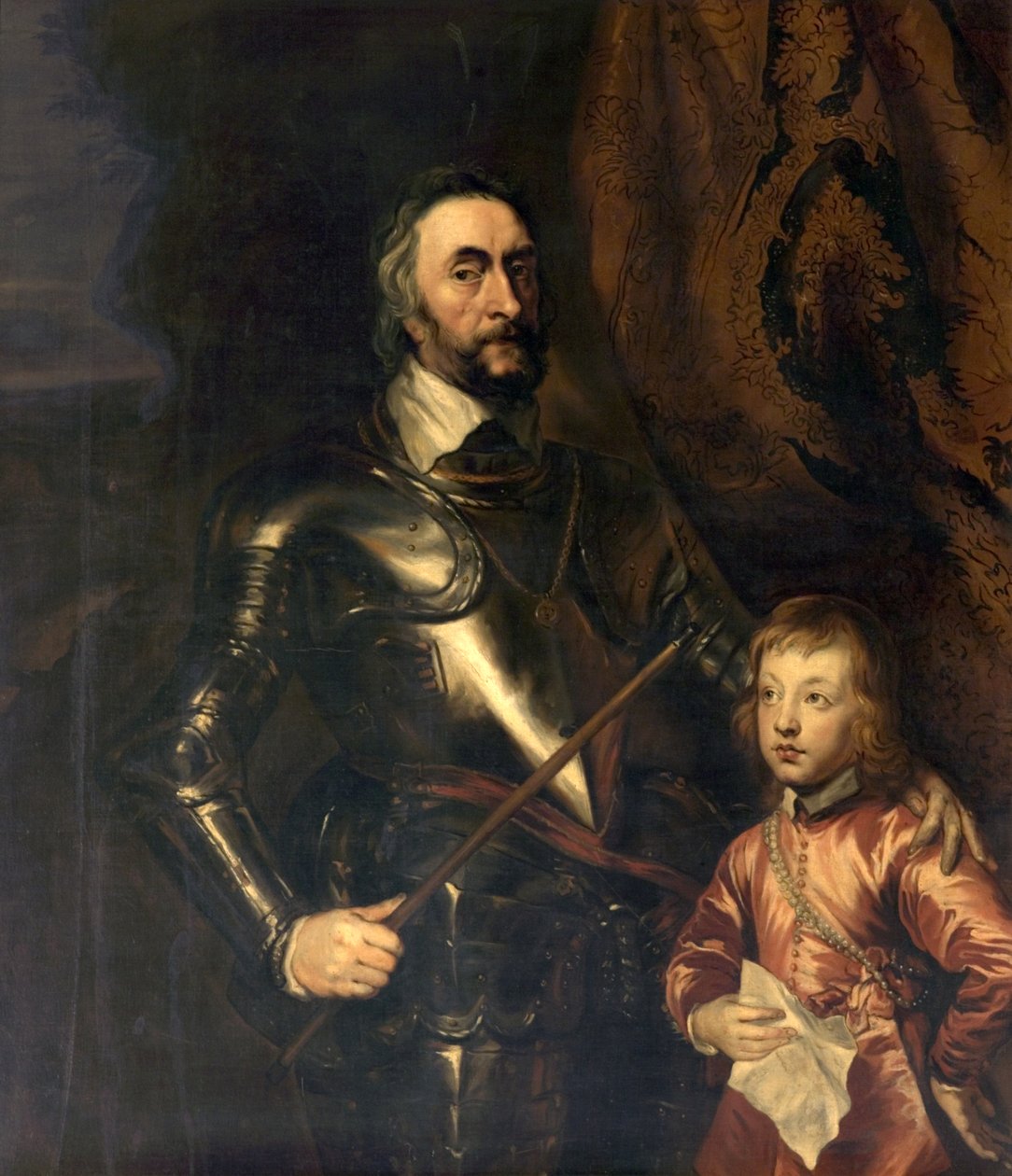 Thomas Howard, hrabia Arundel, i jego syn lord Maltravers autorstwa Anthony van Dyck