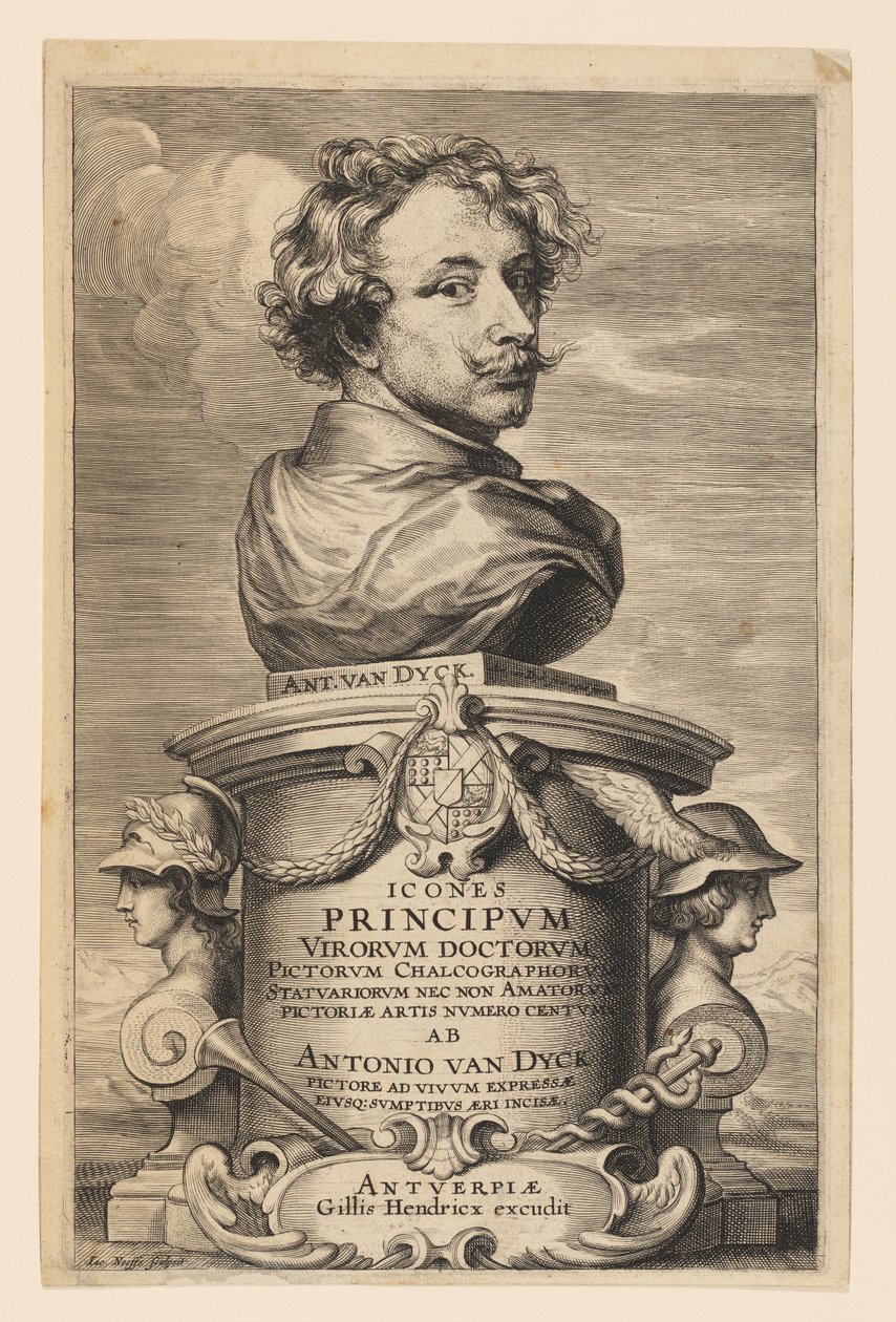 Strona tytułowa, z Ikon Książąt Men autorstwa Anthony van Dyck
