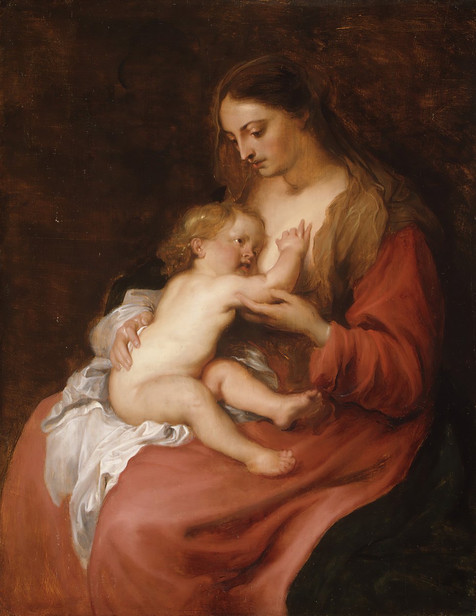 Dziewica z Dzieciątkiem, ca. 1620. autorstwa Anthony van Dyck