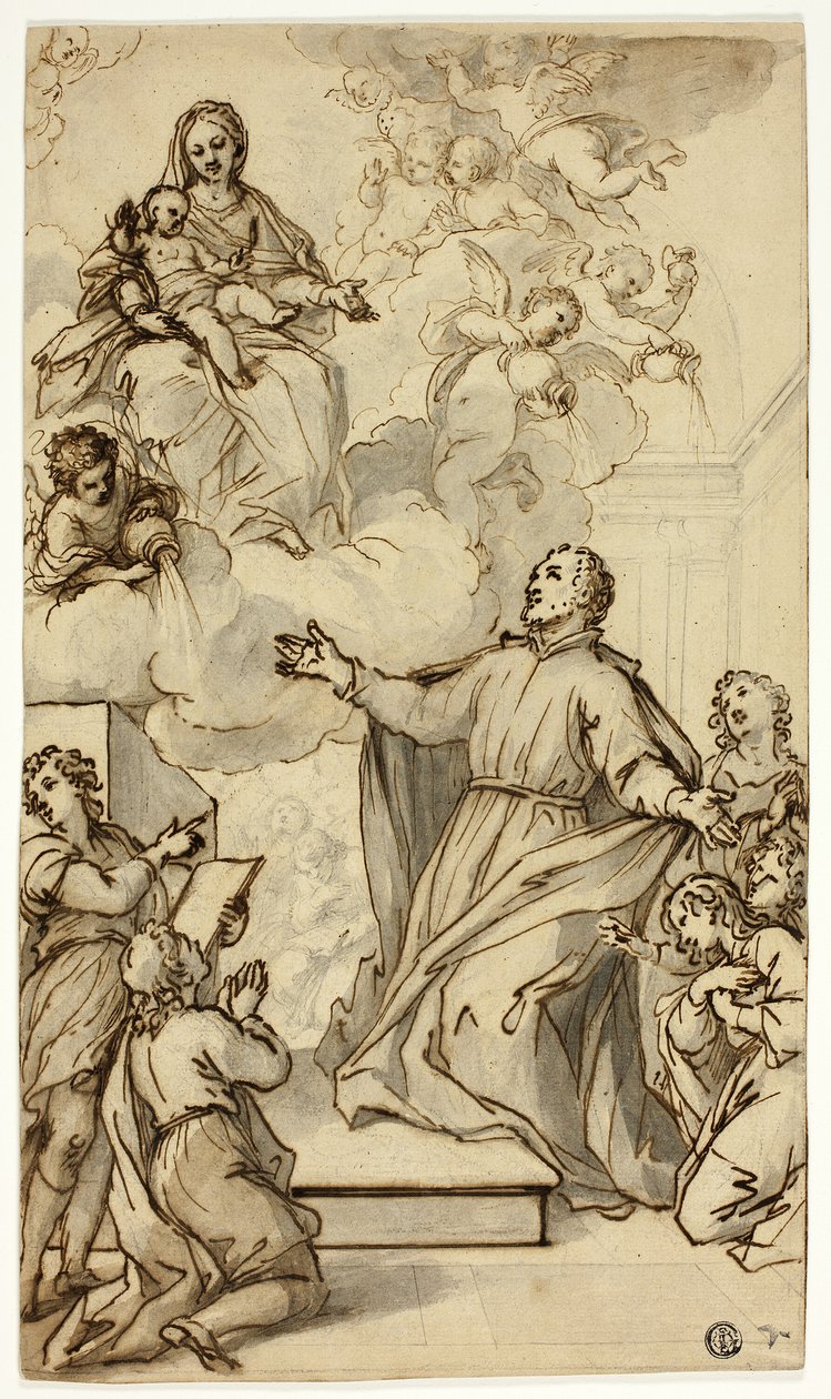 Wizja Filipa Neri autorstwa Anthony van Dyck