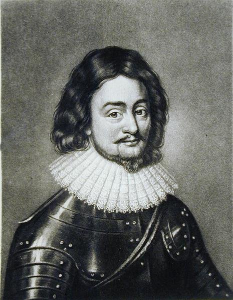 Fryderyk V (1596-1632) król Czech, elektor palatyn reński, ilustracja z portretów postaci wybitnych w historii brytyjskiej, ryty przez Roberta Dunkartona (1744-c.1817) (mezzotinta) autorstwa Anthony van after Dyck