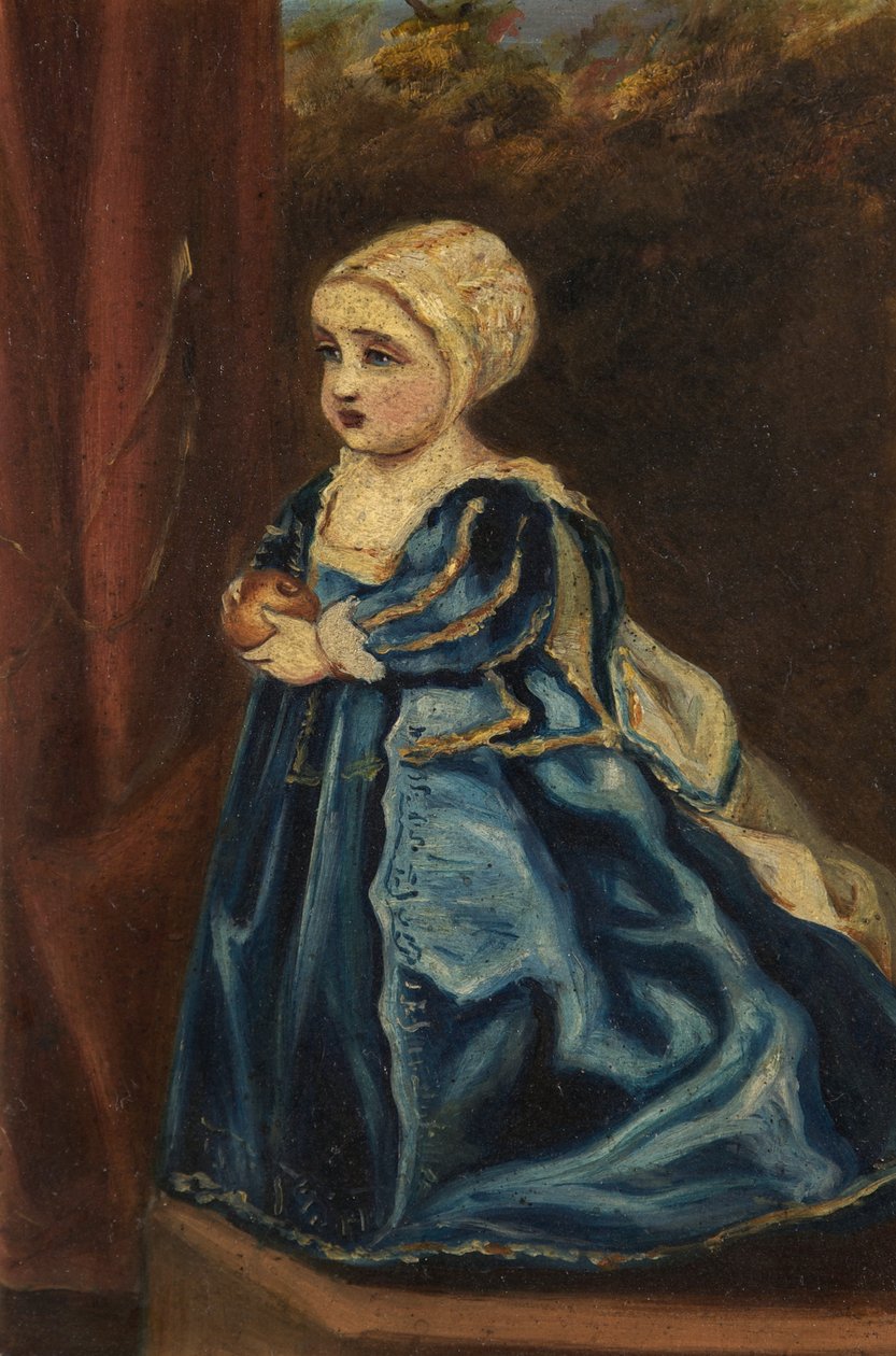 Portret księżniczki, córki króla Karola I autorstwa Anthony van after Dyck