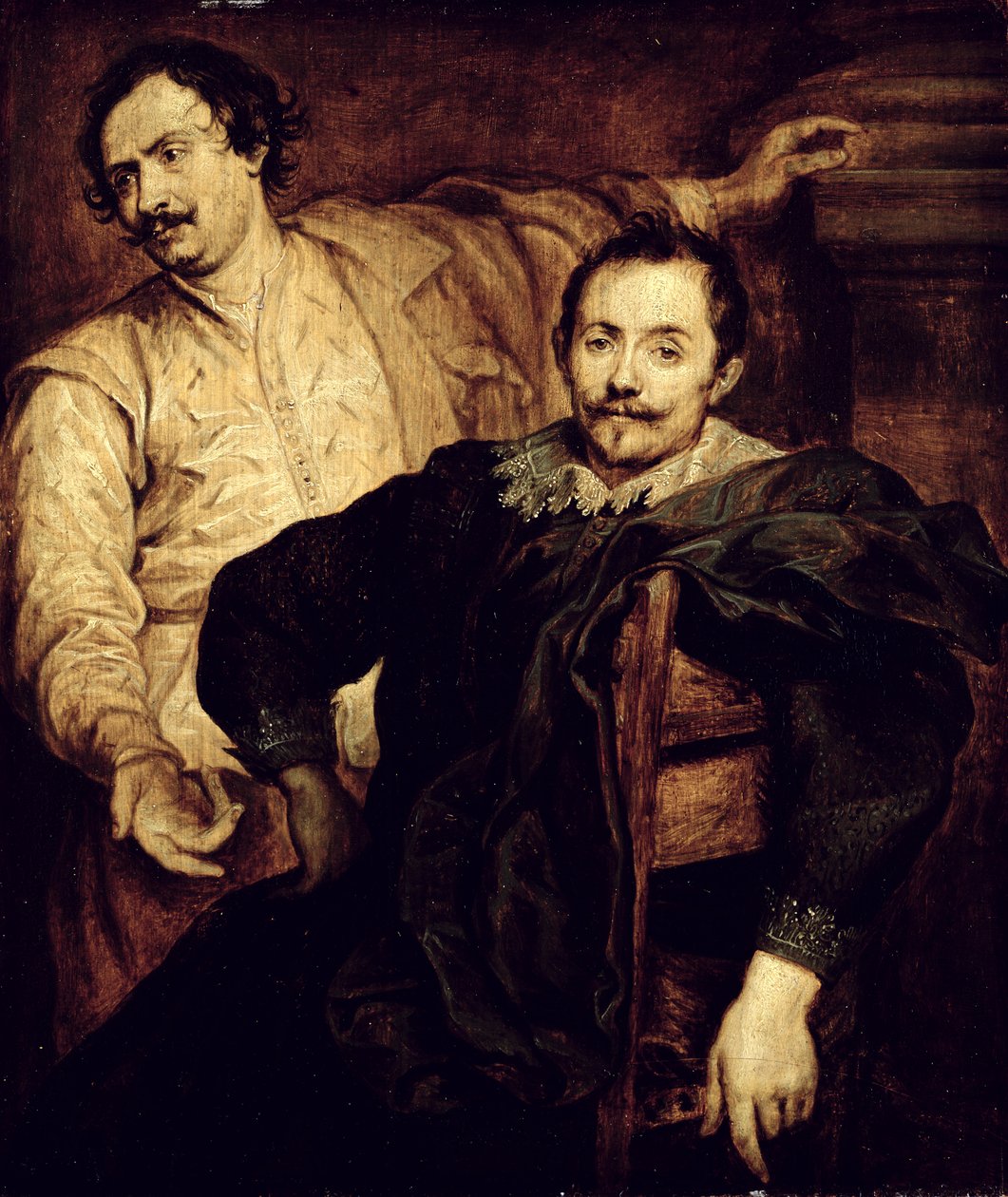 Podwójny portret braci de Wael Lucas (1591-1661) i Cornelis (1592-1667) autorstwa Anthony van studio of Dyck