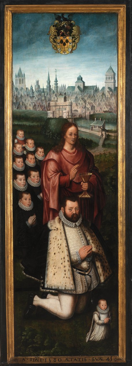 Portret Juana Pardo II i jego żon Anny Ingenieulandt i Marii Anchemant autorstwa Anthuenis (1536 1613) Claeissins or Claeissens