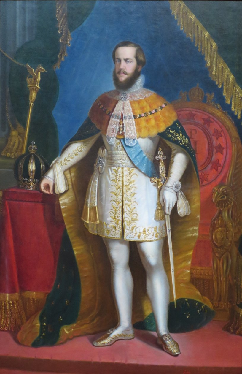 Portret cesarza D. Pedro II autorstwa Antônio Sousa de Lobo