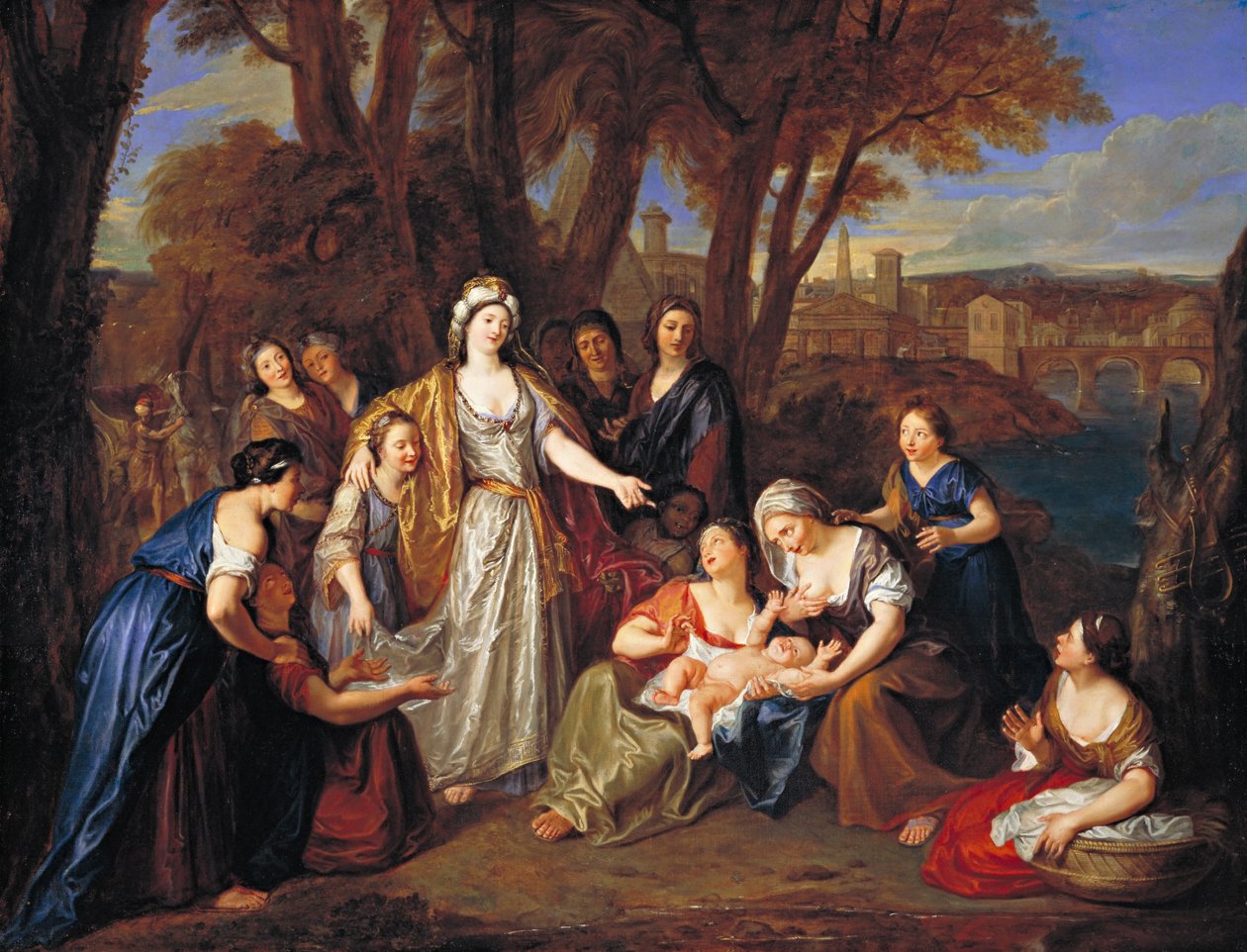 Znalezienie Mojżesza, przed 1699 autorstwa Charles Antoine Coypel