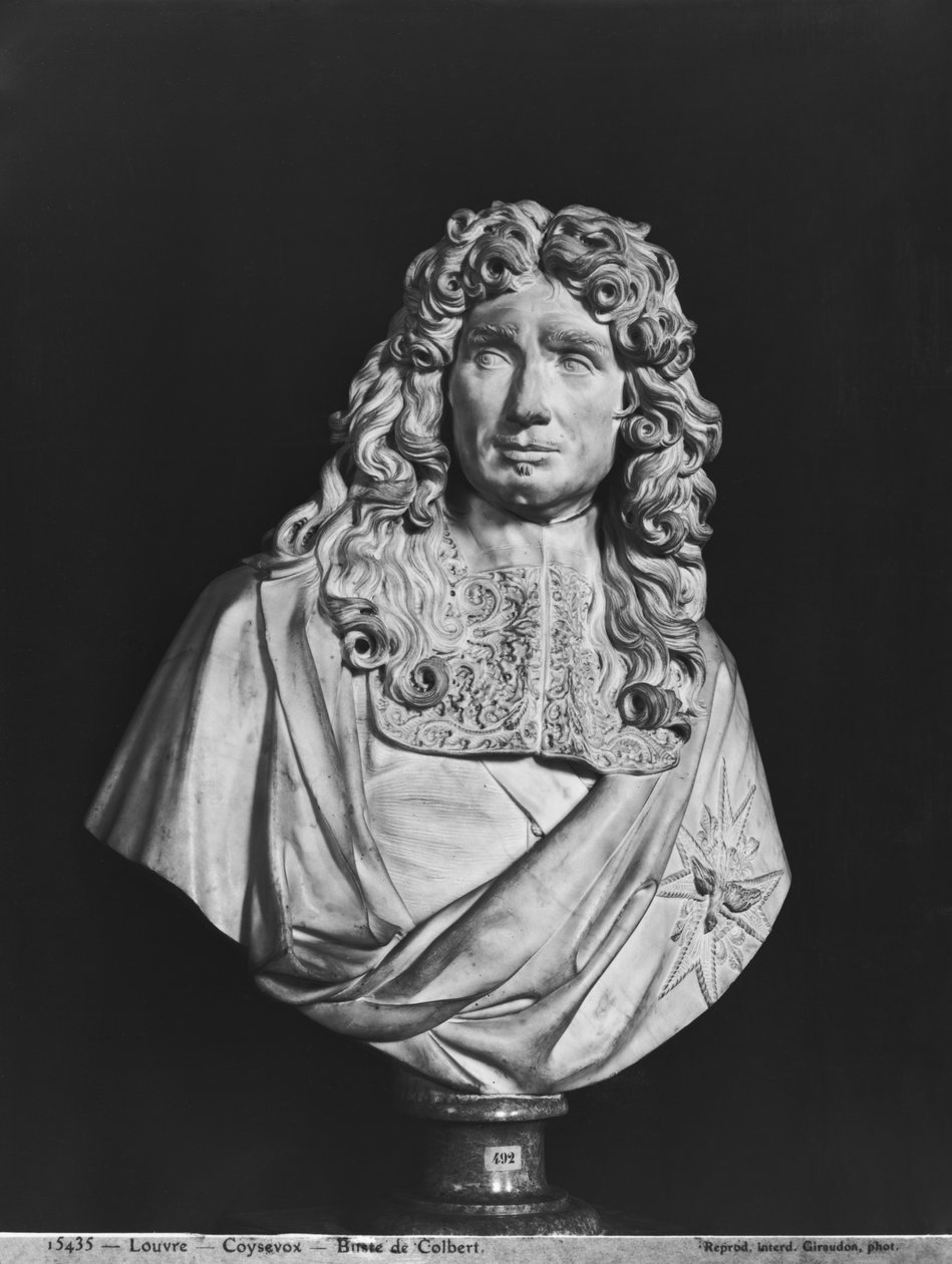 Popiersie Jean-Baptiste Colbert de Torcy (marmur) autorstwa Antoine Coysevox
