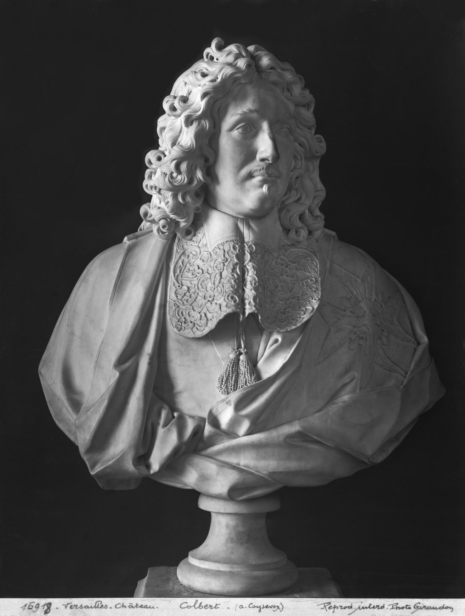 Popiersie Jean-Baptiste Colbert de Torcy (marmur) autorstwa Antoine Coysevox