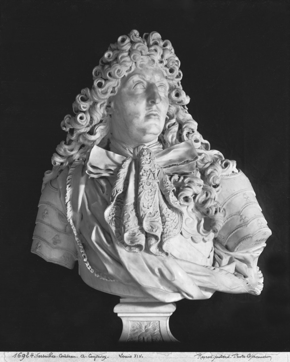 Popiersie Ludwika XIV (1638-1715) 1679 (marmur) autorstwa Antoine Coysevox