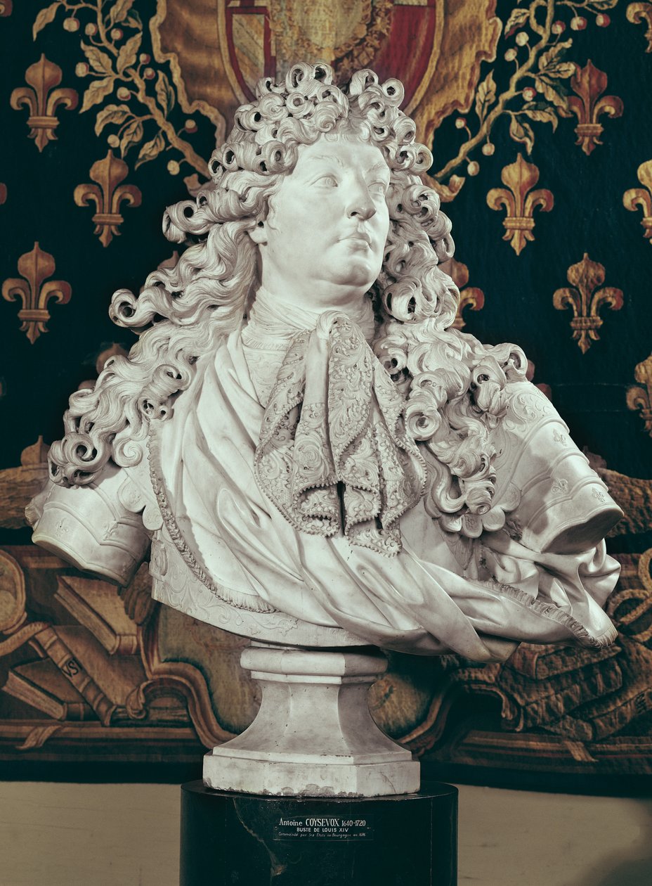 Popiersie Ludwika XIV (1638-1715) 1686 (marmur) autorstwa Antoine Coysevox