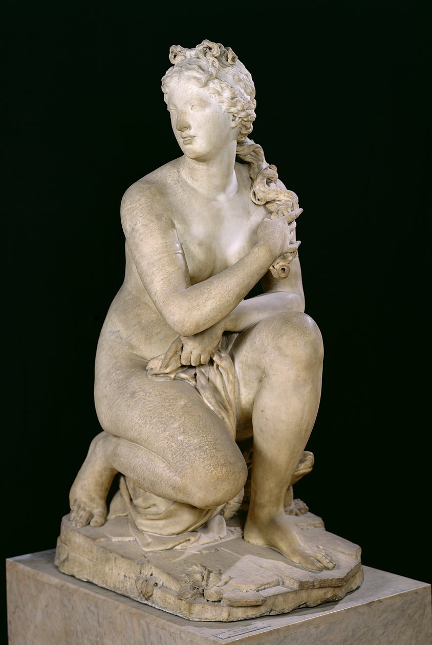 Przyczajona Wenus, 1686 (marmur) autorstwa Antoine Coysevox
