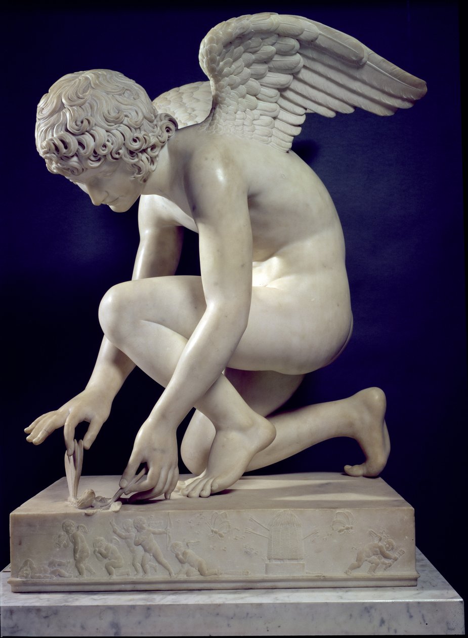 Kupidyn, 1817 (marmur) autorstwa Antoine Denis Chaudet