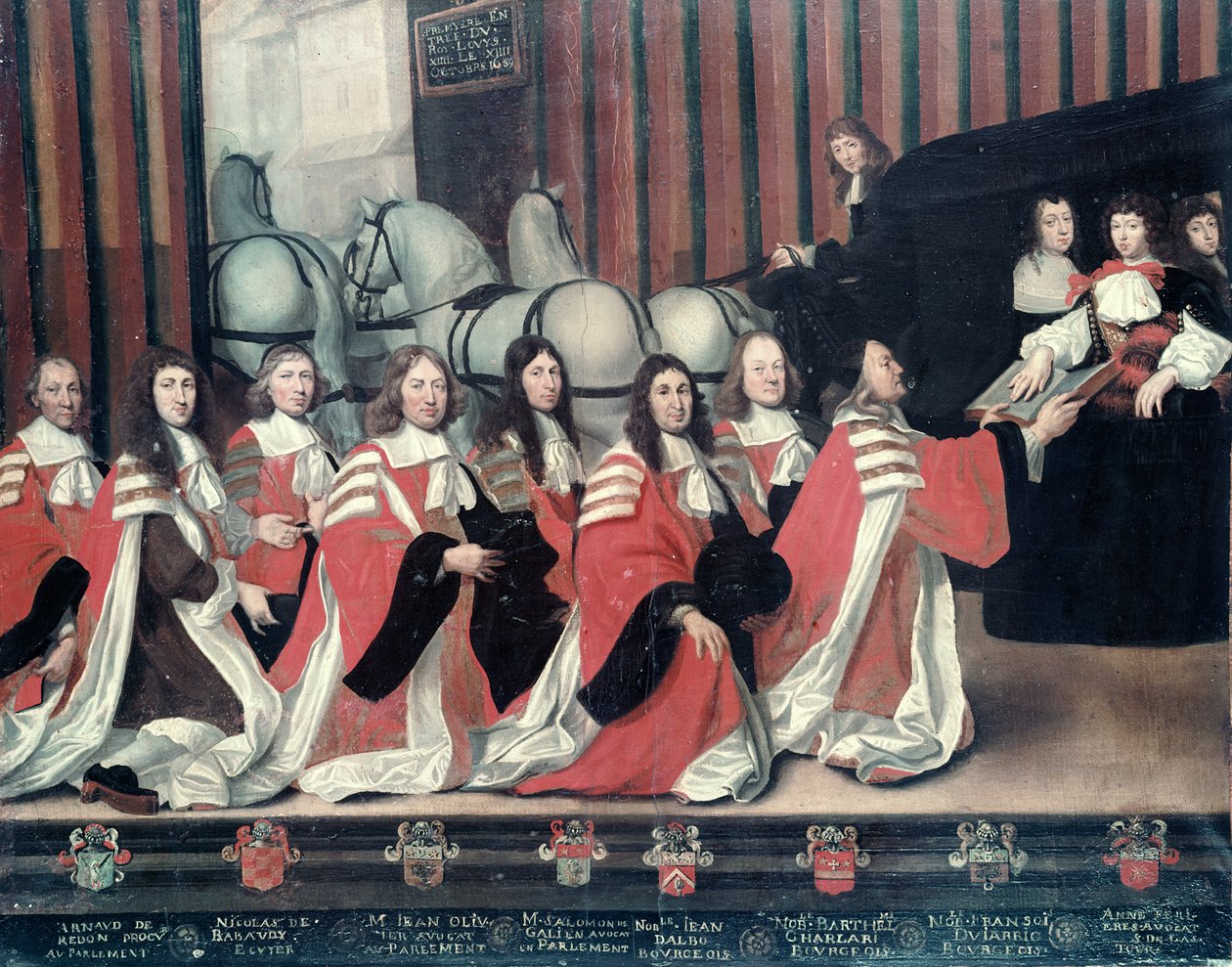 Ludwik XIV otrzymany przez szeryfów w Tuluzie autorstwa Antoine Durand