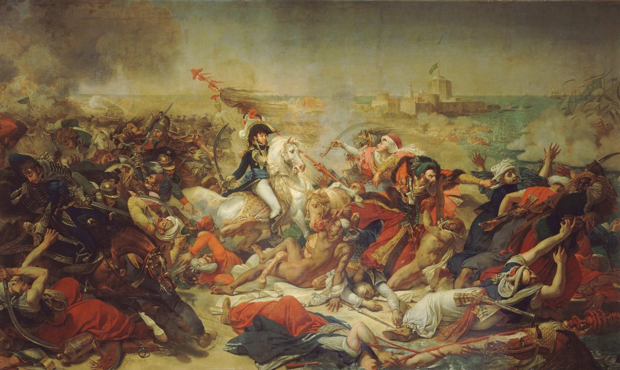Bitwa pod Aboukir, 25 lipca 1799 autorstwa Antoine Jean Gros