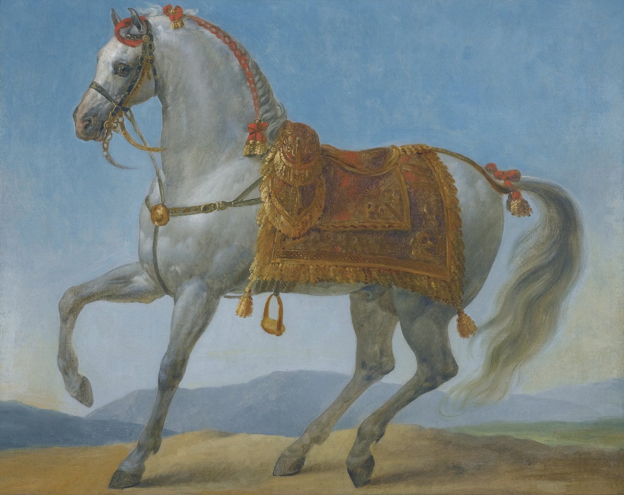 Arabski Ogier Napoleona Bonaparte, Marengo autorstwa Antoine Jean Gros