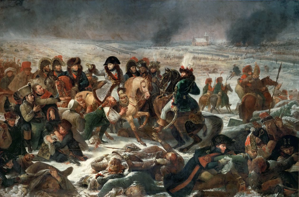 Napoleon podczas bitwy pod Eylau autorstwa Antoine Jean Gros