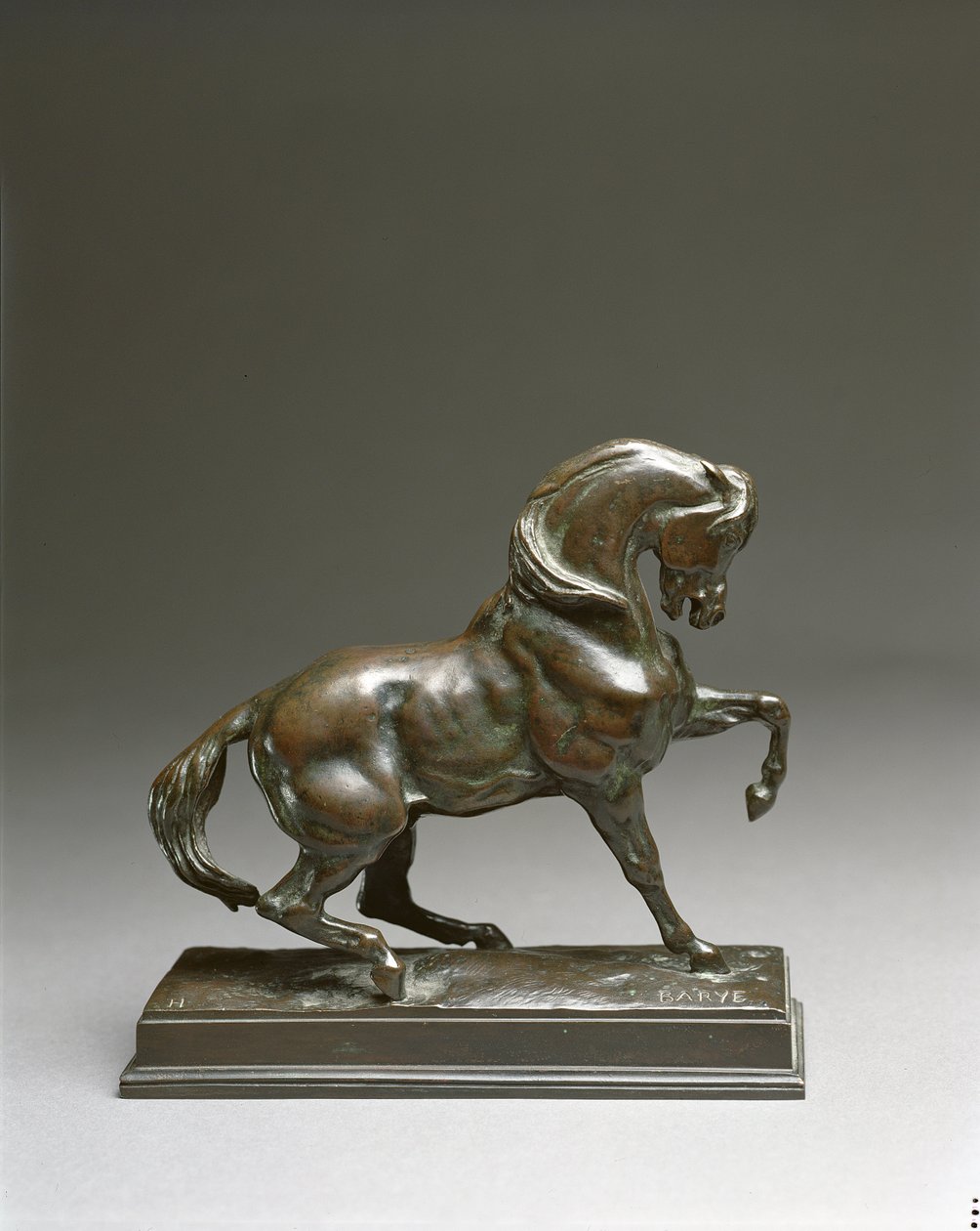 Koń turecki, 1920 (czarny brąz patynowany) autorstwa Antoine Louis Barye