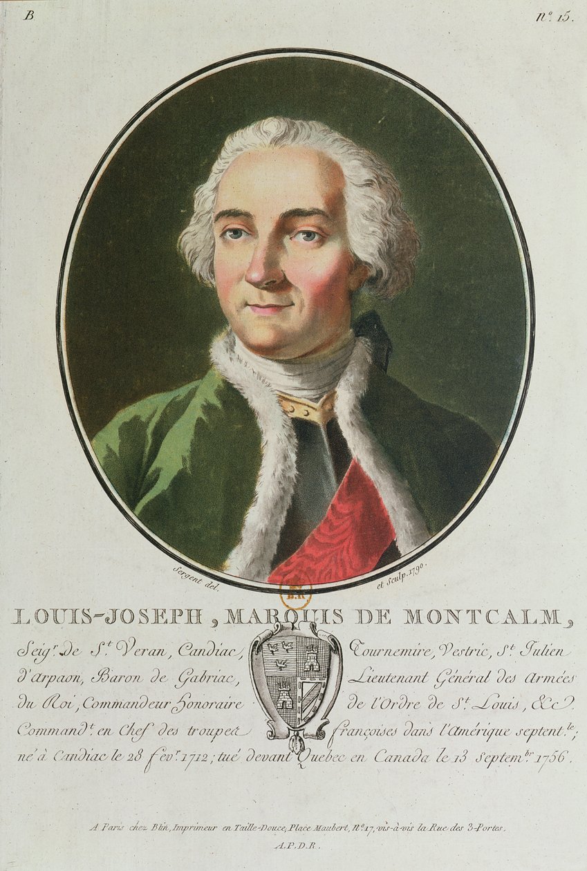 Ludwik Józef de Montcalm (1712-59) 1790 autorstwa Antoine Louis Francois Sergent Marceau