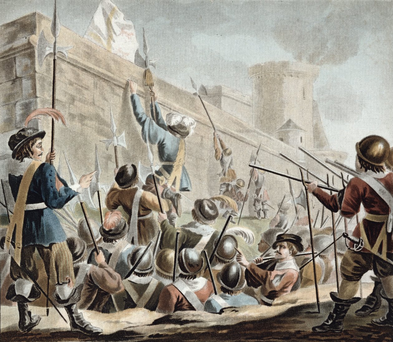 Atak na Boulogne-Sur-Mer, ryty Jean Baptiste Morret (fl. 1790-1820) 1788 autorstwa Antoine Louis Francois Sergent Marceau
