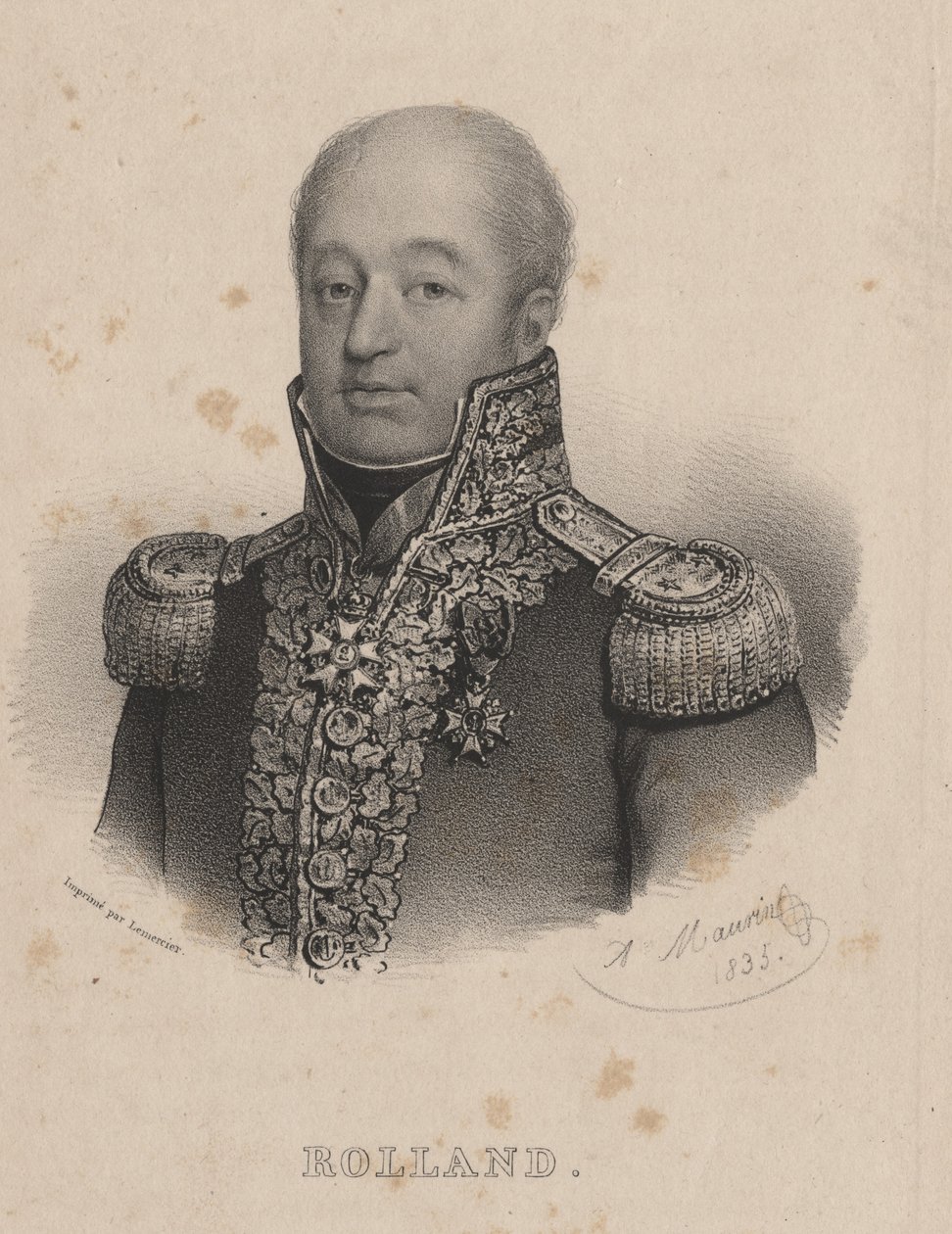 Rolland, lito Lemercier, 1835 autorstwa Antoine Maurin
