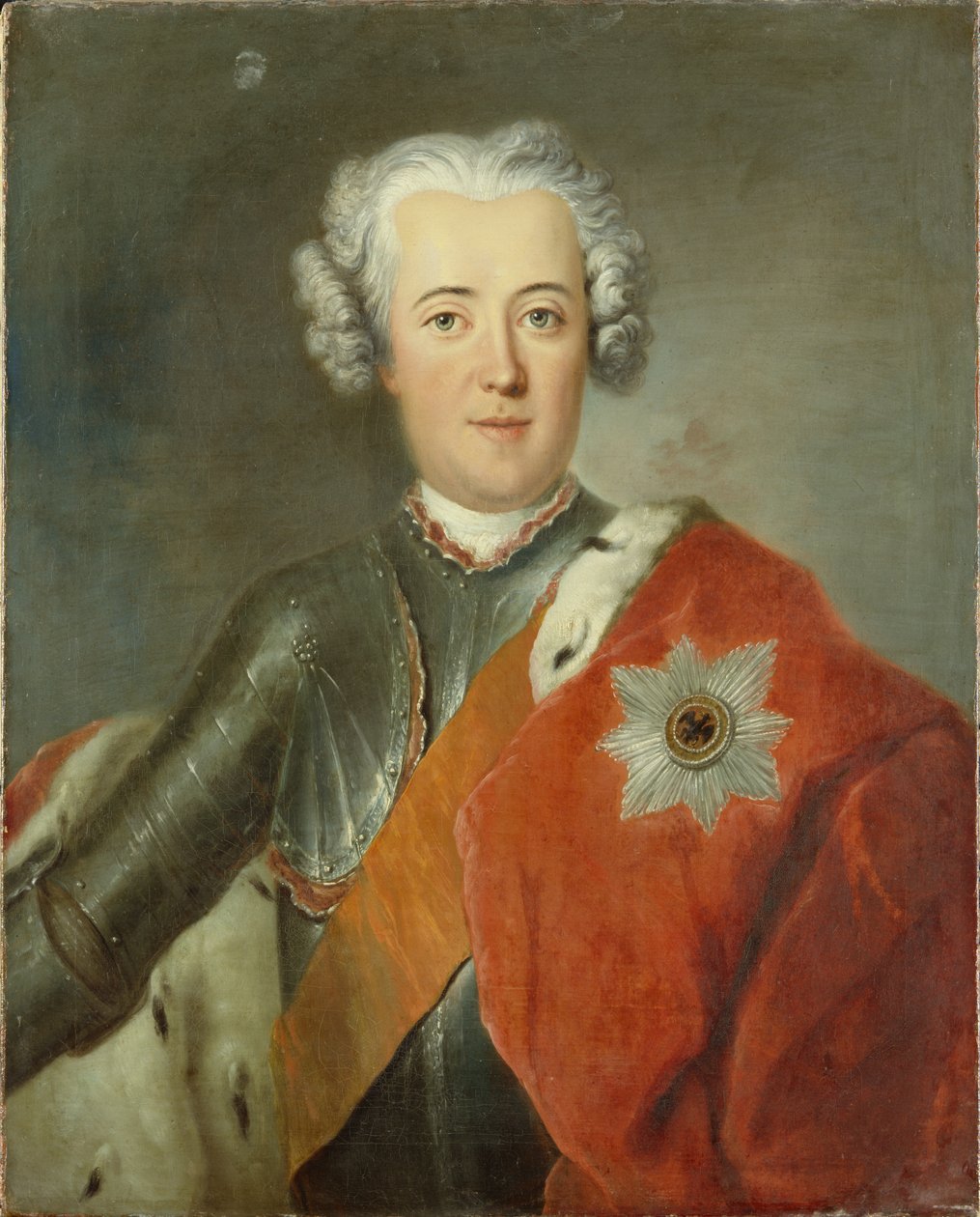 Książę koronny Fryderyk II, c.1740 autorstwa Antoine Pesne