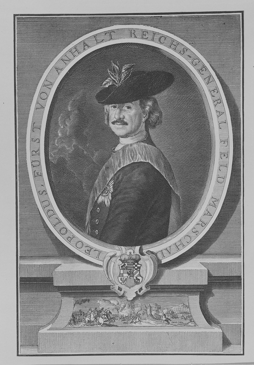 Leopold I, książę Anhalt-Dessau autorstwa Antoine Pesne
