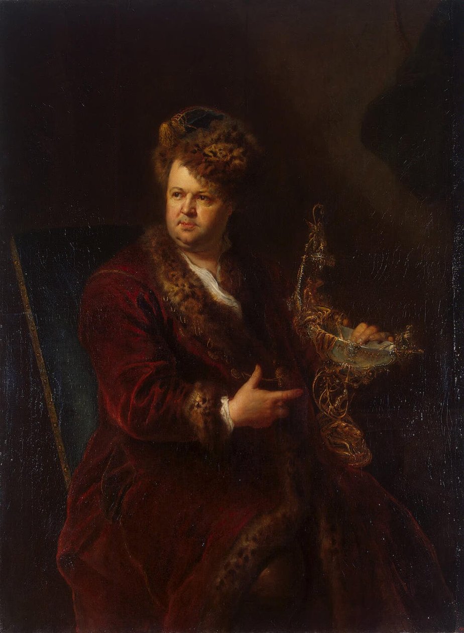 Portret Johanna Melchiora Dinglingera autorstwa Antoine Pesne