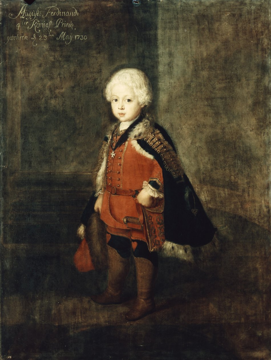 Książę August William w wieku 4 lat, 1734 autorstwa Antoine Pesne