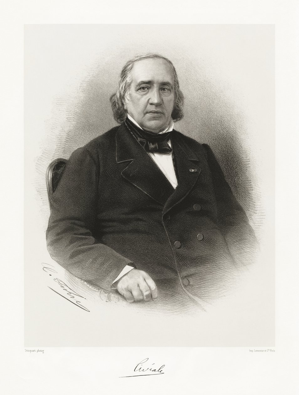 Jean Civiale, 1865-66 autorstwa Antoine Rene Trinquart