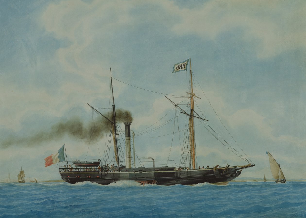 Ocean, statek kapitana Combesa Starszego autorstwa Antoine Roux