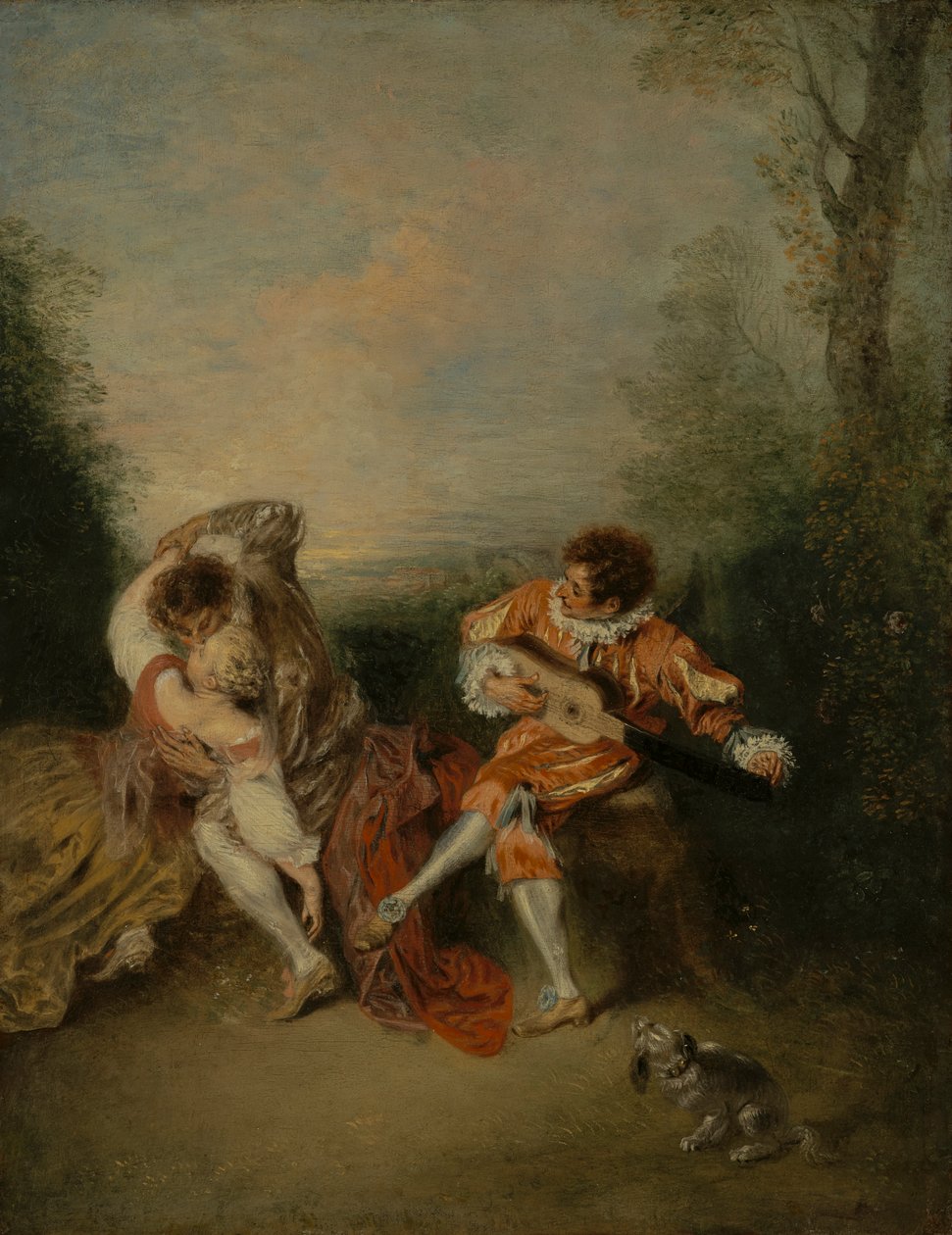 Niespodzianka autorstwa Jean Antoine Watteau