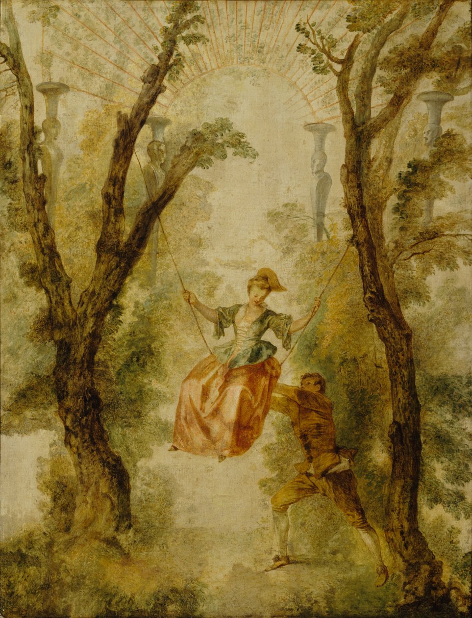 Huśtawka Suomi autorstwa Jean Antoine Watteau