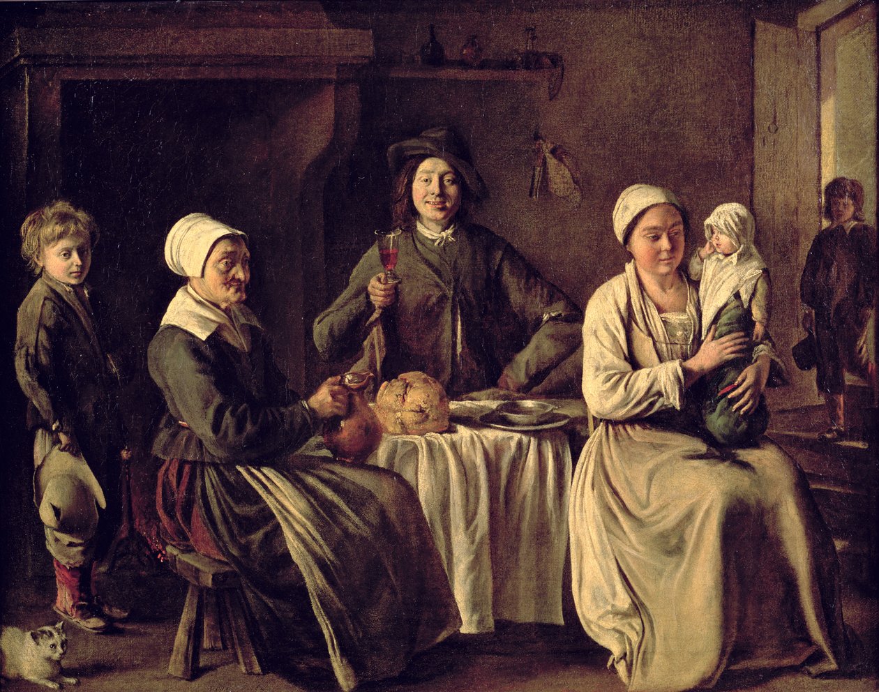 Rodzina chłopska, 1642 autorstwa Mathieu Le Nain