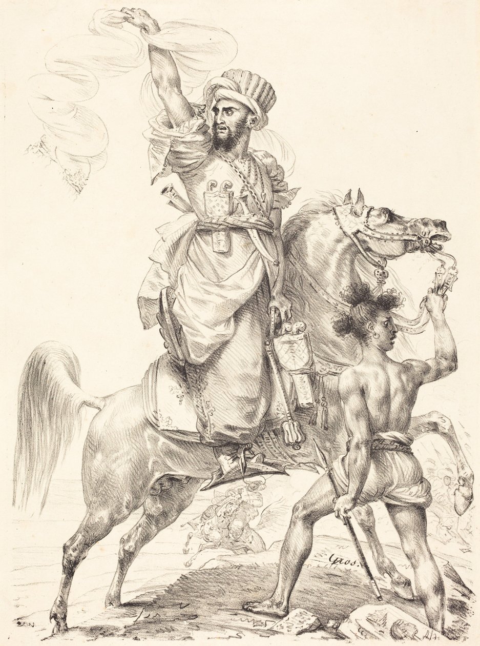 Wódz mameluków na koniu autorstwa Antoine-Jean Gros