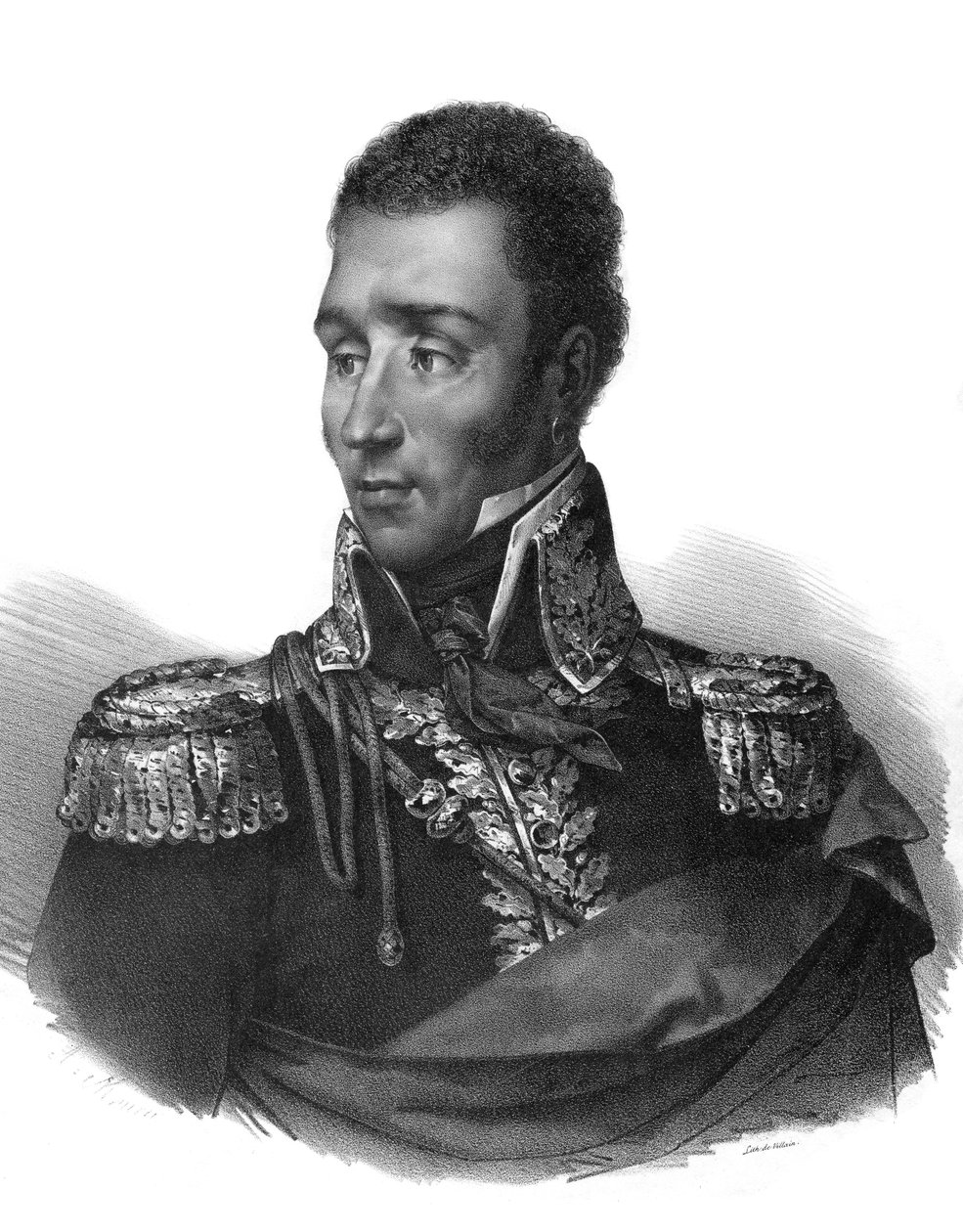 Jean Pierre Boyer (1776-1850) polityk haitański - grawerowanie wg Maurina - autorstwa Antoine (after) Maurin