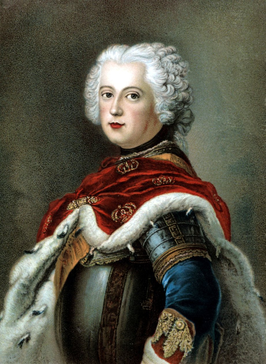 Fryderyk II Wielki, król Prus autorstwa Antoine (after) Pesne