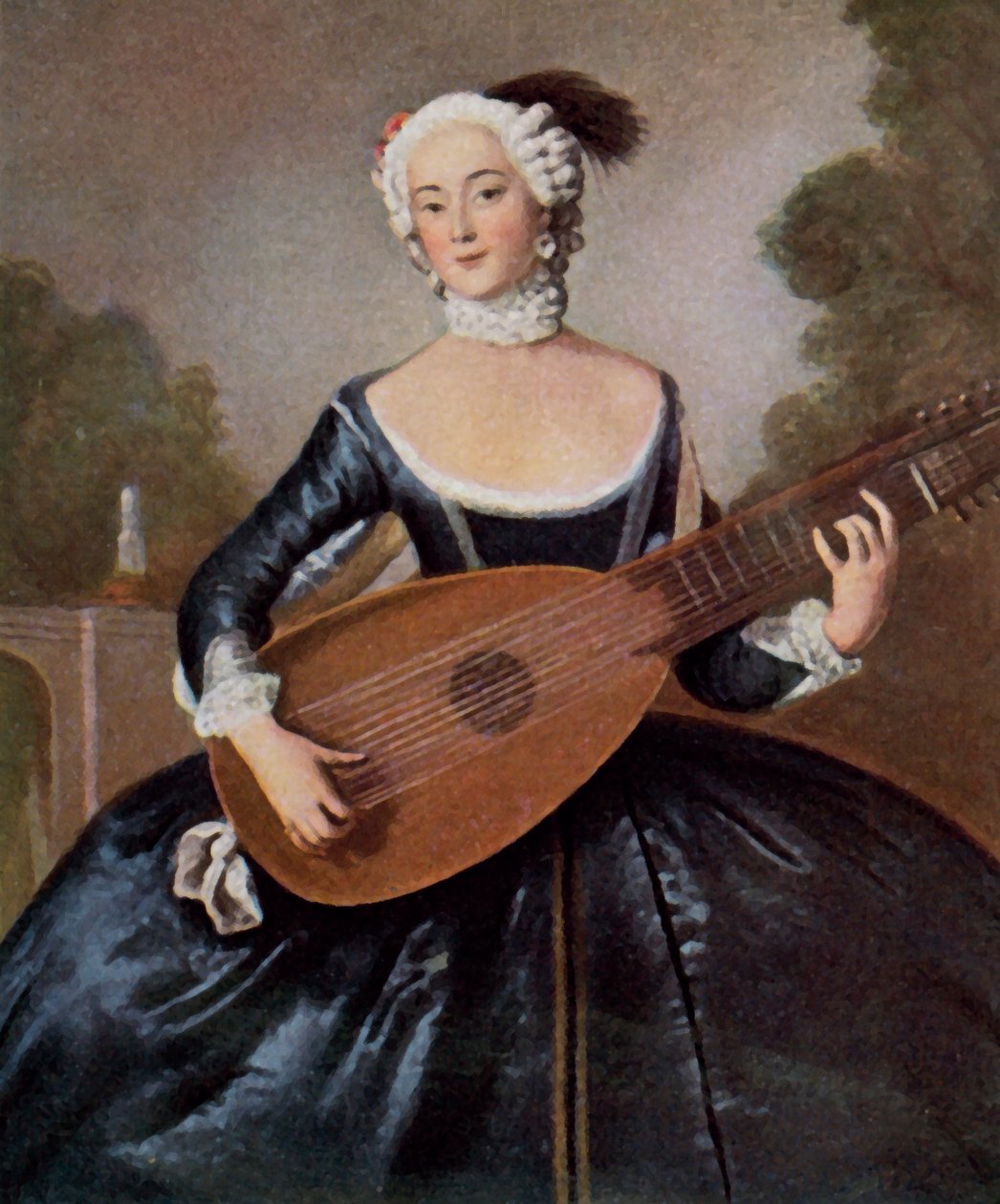 Ulubiona siostra Fryderyka Wielkiego autorstwa Antoine (after) Pesne