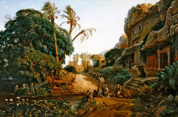 Dolina Grobowców autorstwa Antoine 1801 1901 Gazeau de la Bouere