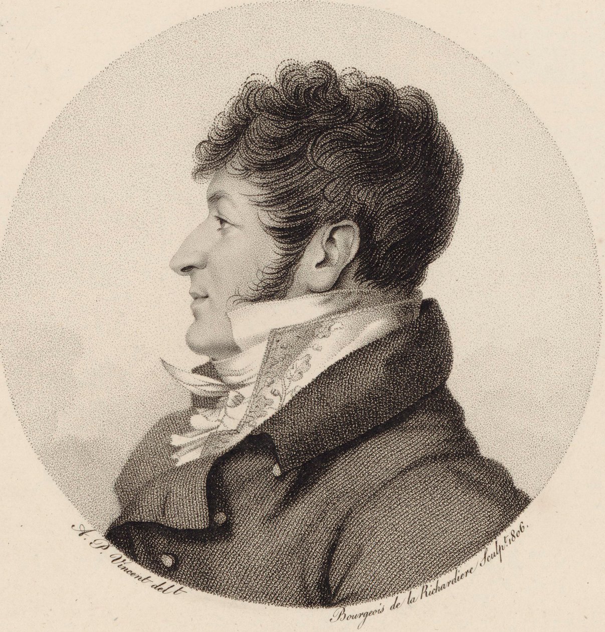 Portret kompozytora Charles-Henri Plantade 1764-1839, 1806. autorstwa Antoine Achille Bourgeois de La Richardiere