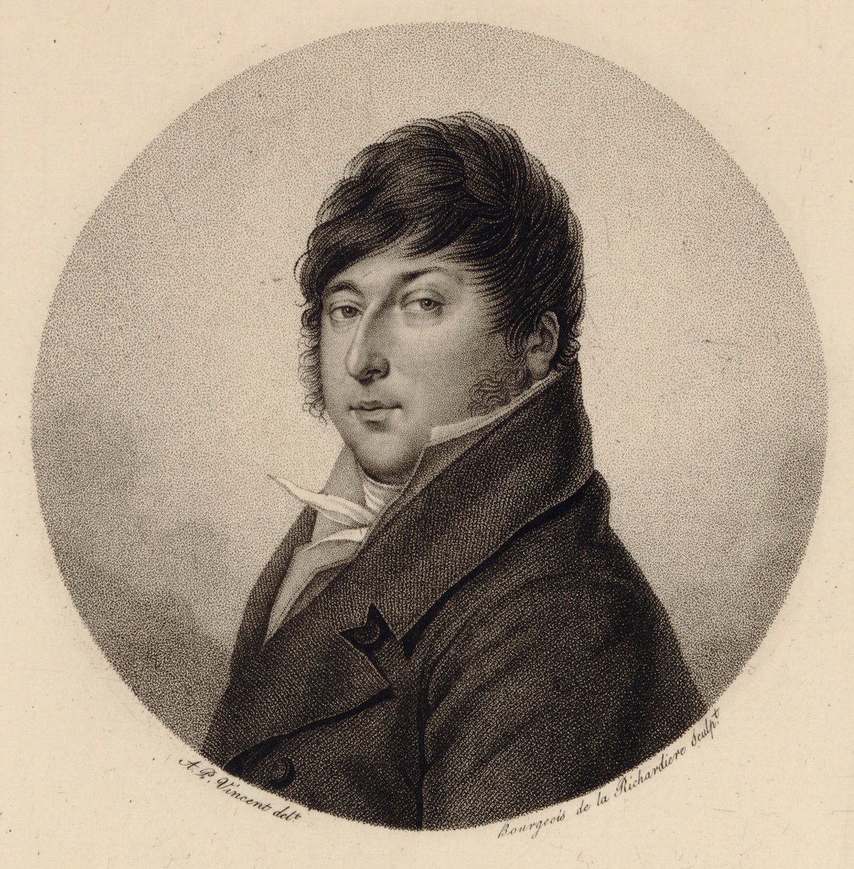 Portret kompozytora Rodolphe Kreutzer 1766-1831. autorstwa Antoine Achille Bourgeois de La Richardiere