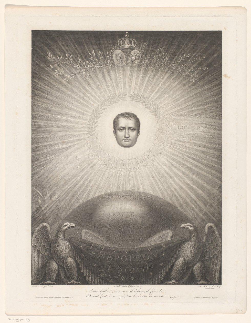 Gloryfikacja Napoleona Bonaparte autorstwa Antoine Aubert