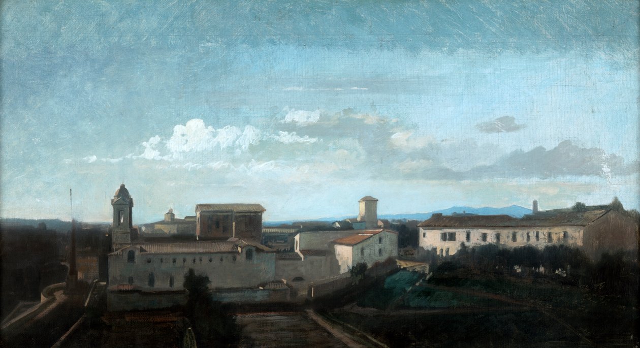 Kościół La Trinite des Monts, Rzym, XIX w. autorstwa Antoine Auguste Ernest Hebert